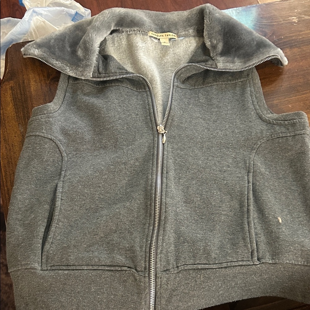Carolyn Taylor Gray Vest